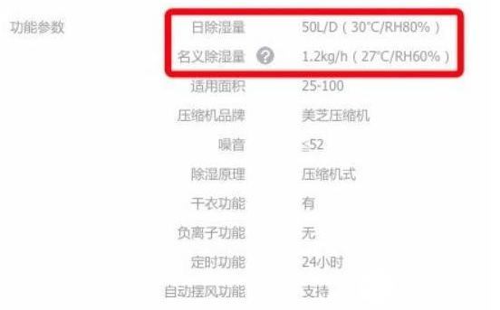 冷凍式除濕機(jī)參數(shù)